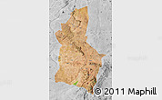 Satellite Map of Dodoma, lighten, desaturated