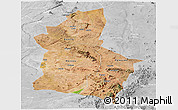 Satellite Panoramic Map of Dodoma, lighten, desaturated