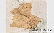 Satellite Panoramic Map of Dodoma, lighten