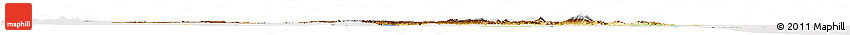 Physical Horizon Map of Tanzania, cropped outside