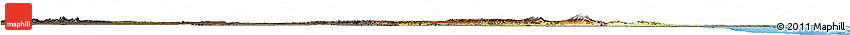 Physical Horizon Map of Tanzania, darken, semi-desaturated, land only