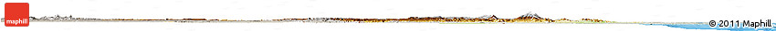 Physical Horizon Map of Tanzania, lighten, semi-desaturated, land only