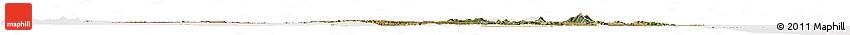 Satellite Horizon Map of Tanzania, cropped outside