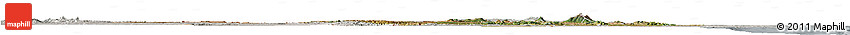 Satellite Horizon Map of Tanzania, lighten, semi-desaturated