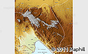 Physical Map of Makete