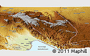 Physical Panoramic Map of Makete