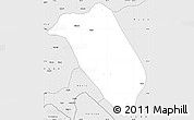 Silver Style Simple Map of Makete