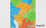 Political Shades Map of Iringa