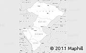 Silver Style Simple Map of Iringa