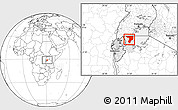 Blank Location Map of Bukoba, highlighted parent region