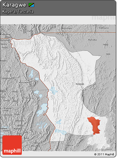 Gray 3D Map of Karagwe