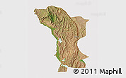 Satellite 3D Map of Karagwe, cropped outside