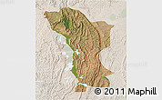 Satellite 3D Map of Karagwe, lighten