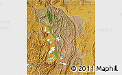 Satellite 3D Map of Karagwe, physical outside