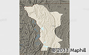 Shaded Relief 3D Map of Karagwe, darken