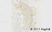 Shaded Relief 3D Map of Karagwe, lighten