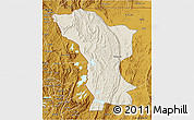 Shaded Relief 3D Map of Karagwe, physical outside