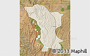 Shaded Relief 3D Map of Karagwe, satellite outside