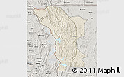 Shaded Relief 3D Map of Karagwe, semi-desaturated