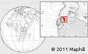 Blank Location Map of Karagwe, highlighted country