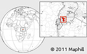 Blank Location Map of Karagwe, highlighted parent region