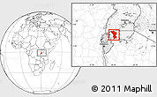 Blank Location Map of Karagwe
