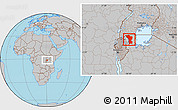 Gray Location Map of Karagwe