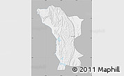 Gray Map of Karagwe, single color outside