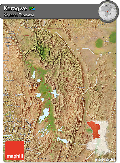 Satellite Map of Karagwe