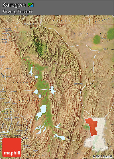 Satellite Map of Karagwe