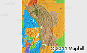Satellite Map of Karagwe, political outside