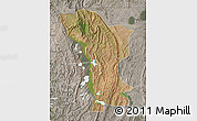 Satellite Map of Karagwe, semi-desaturated