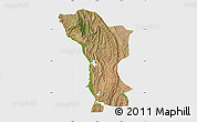 Satellite Map of Karagwe, single color outside