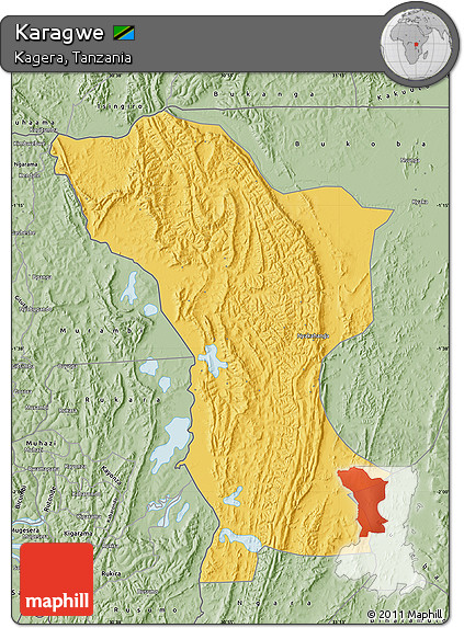 Savanna Style Map of Karagwe