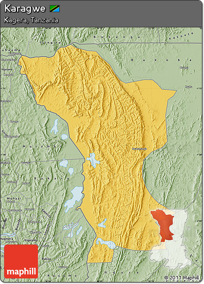 Savanna Style Map of Karagwe