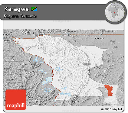 Gray Panoramic Map of Karagwe
