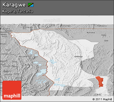 Gray Panoramic Map of Karagwe