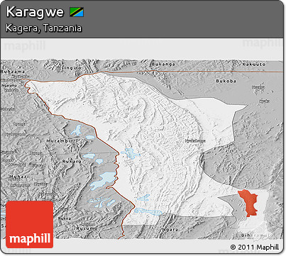 Gray Panoramic Map of Karagwe