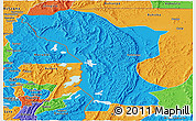 Political Panoramic Map of Karagwe