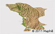 Satellite Panoramic Map of Karagwe, cropped outside