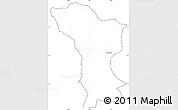 Blank Simple Map of Karagwe, cropped outside