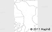 Blank Simple Map of Karagwe, no labels