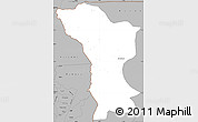 Gray Simple Map of Karagwe
