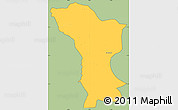 Savanna Style Simple Map of Karagwe, cropped outside