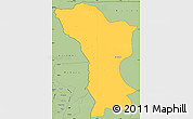 Savanna Style Simple Map of Karagwe