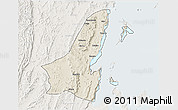 Shaded Relief 3D Map of Muleba, lighten