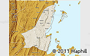 Shaded Relief 3D Map of Muleba, physical outside