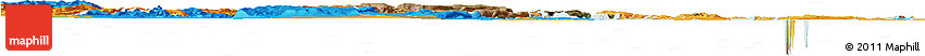 Satellite Horizon Map of Muleba, political outside