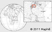 Blank Location Map of Muleba, within the entire country