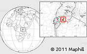 Blank Location Map of Muleba, highlighted parent region